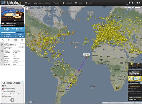 5 hr). . Live flight tracker map